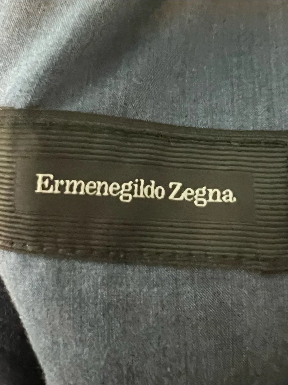 Ermenegildo Zegna Navy Blue Wool 5 Pocket Jean Cut Chinos Mens Sz 38
